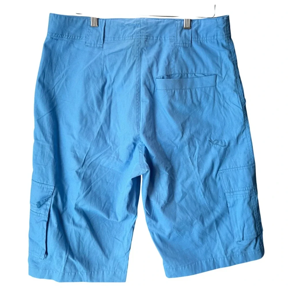 Rocawear Cargo Shorts Mens 34 Blue Y2K Baggy Streetwear Utility - Picture 6 of 10